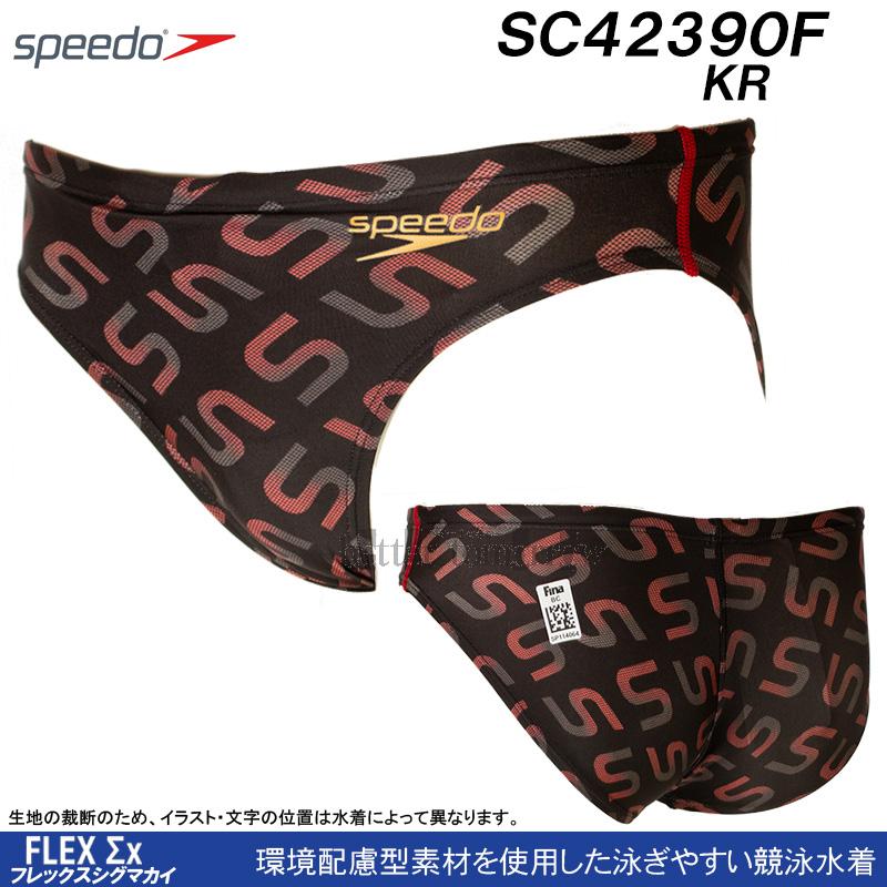 Lサイズ 競泳水着 メンズ speedo スピード SC42390F ブラック×レッド KR ショートブーン FINA承認 フレックスシグマX 競パン  /2024FW 競泳パンツ（メンズビキニ） ベタートゥモロー