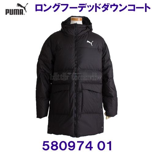 ロングフーデッド 女性用 ダウンコート PUMA プーマ 580974 01